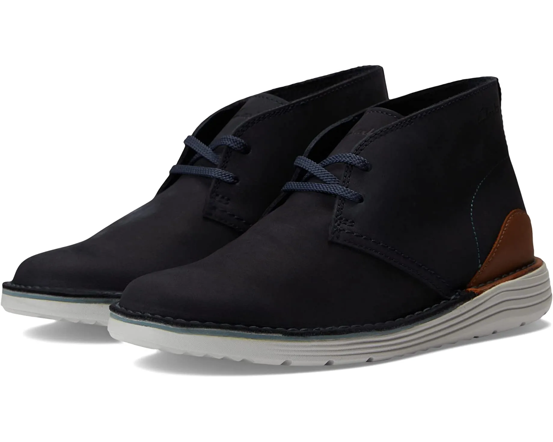 Brahnz Mid Clarks boots, blue