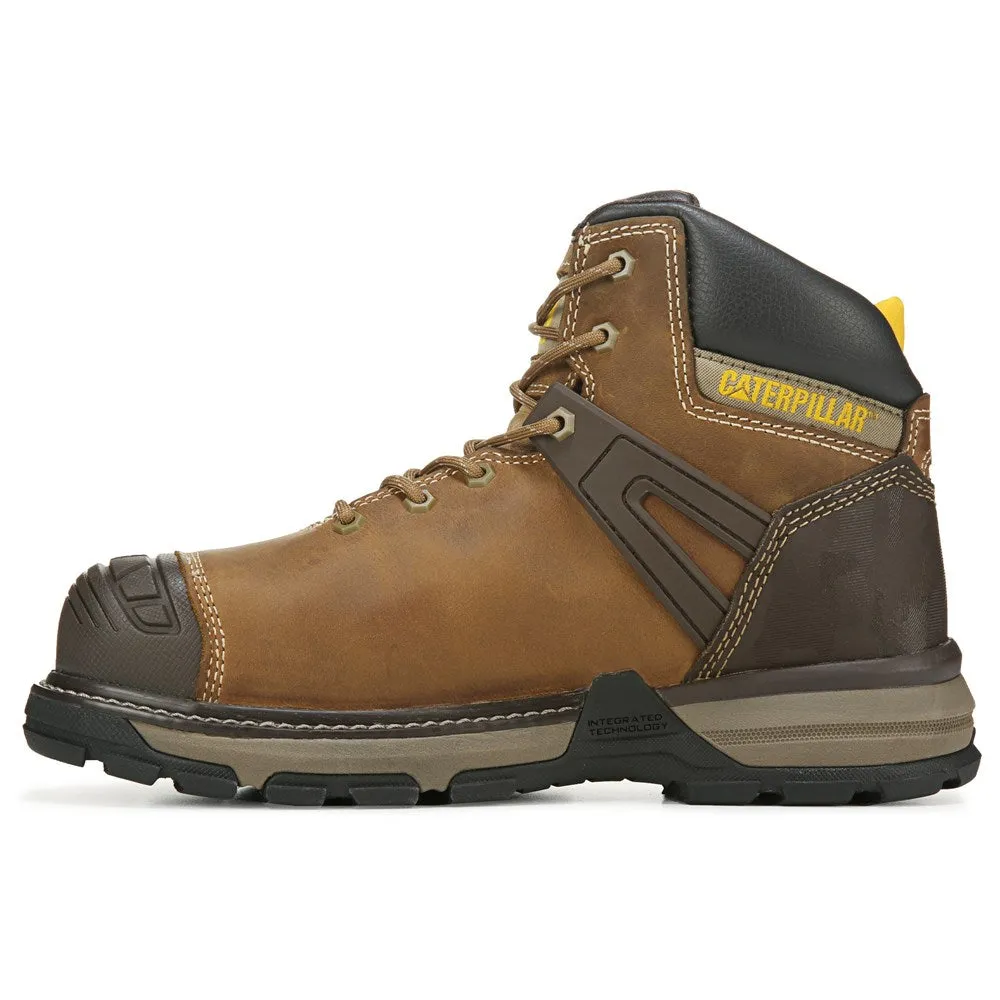 Caterpillar Men's Excavator 6" Superlite Work Boots, Medium/Wide Soft Toe brown