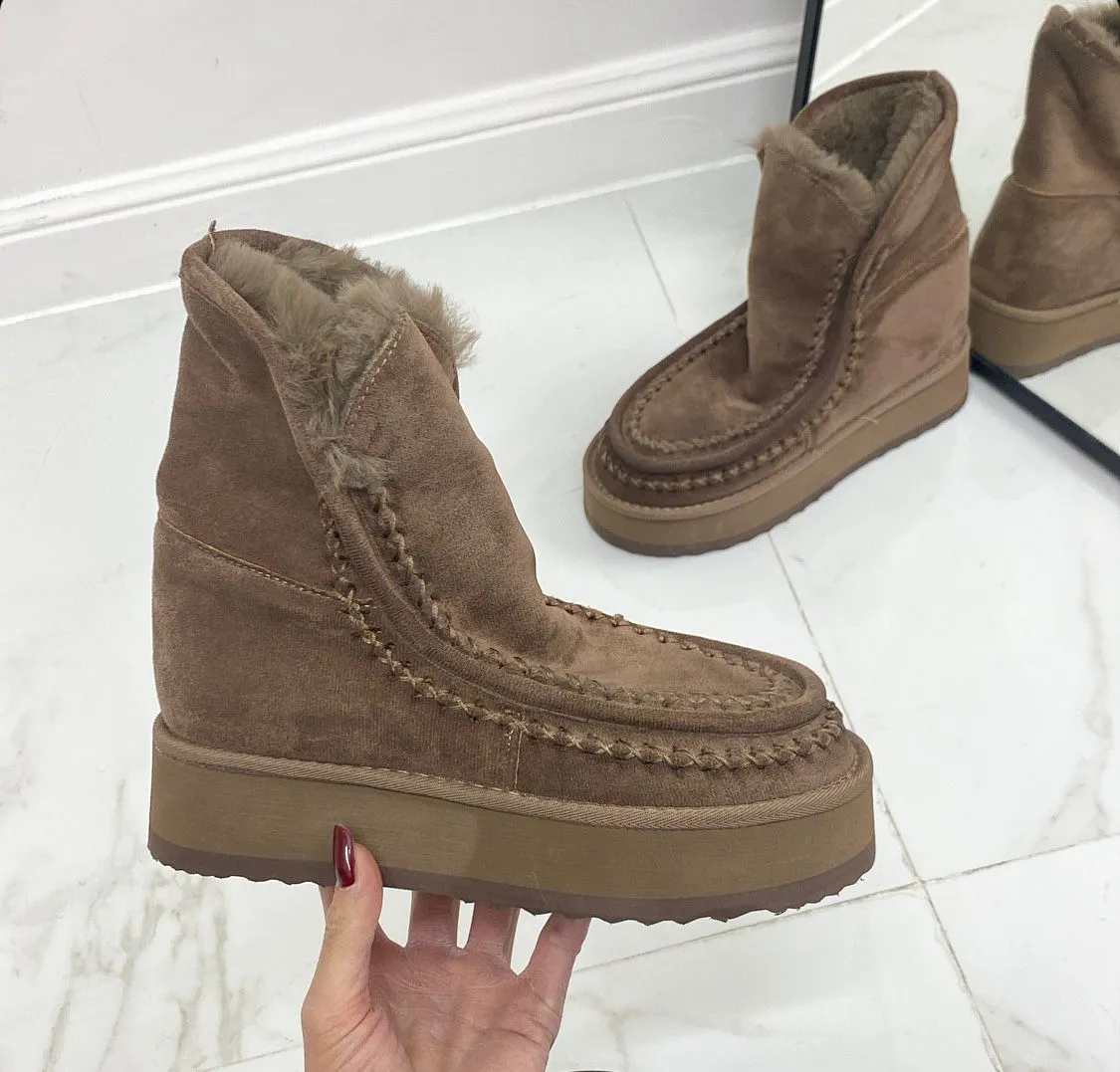 Harper - Stivaletto Eskimo Boots Gomma Alta Khaki